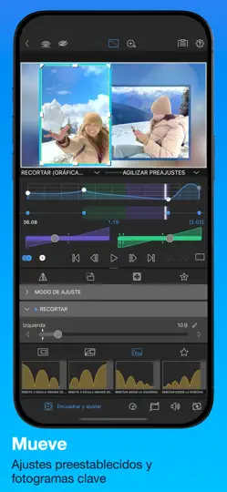 Captura de pantalla de LumaFusion en iPhone 6
