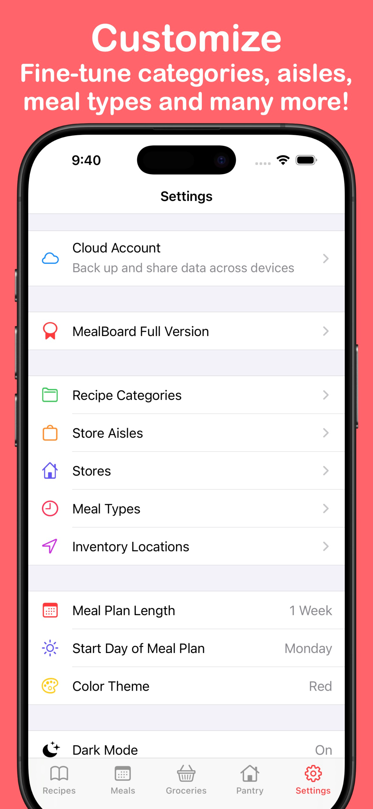 MealBoard - Meal Planner