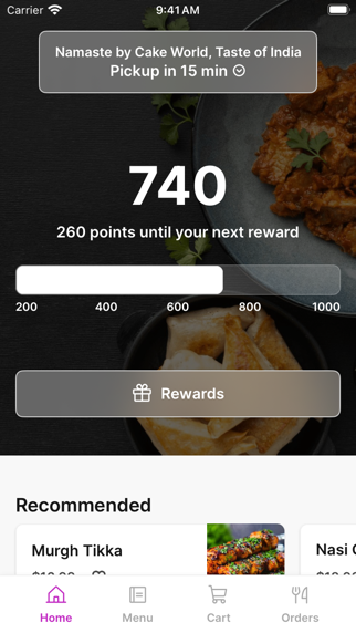 Namaste Taste of India iPhone screenshot 1 - Food & Drink app