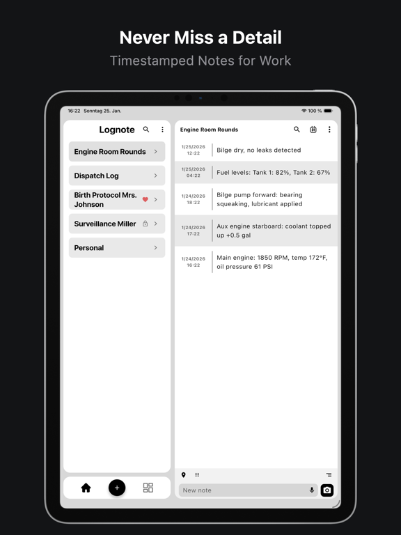 Screenshot #4 pour Lognote