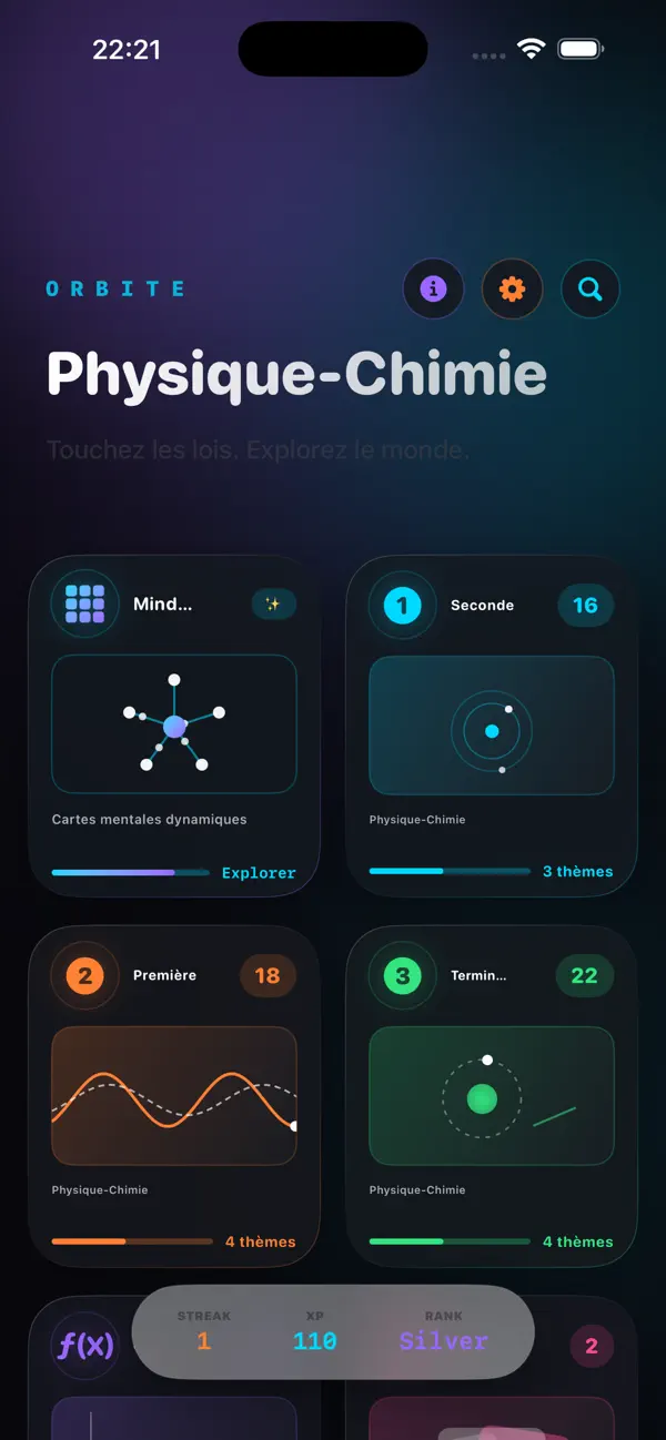 Screenshot #2 pour Orbite Physique‑Chimie