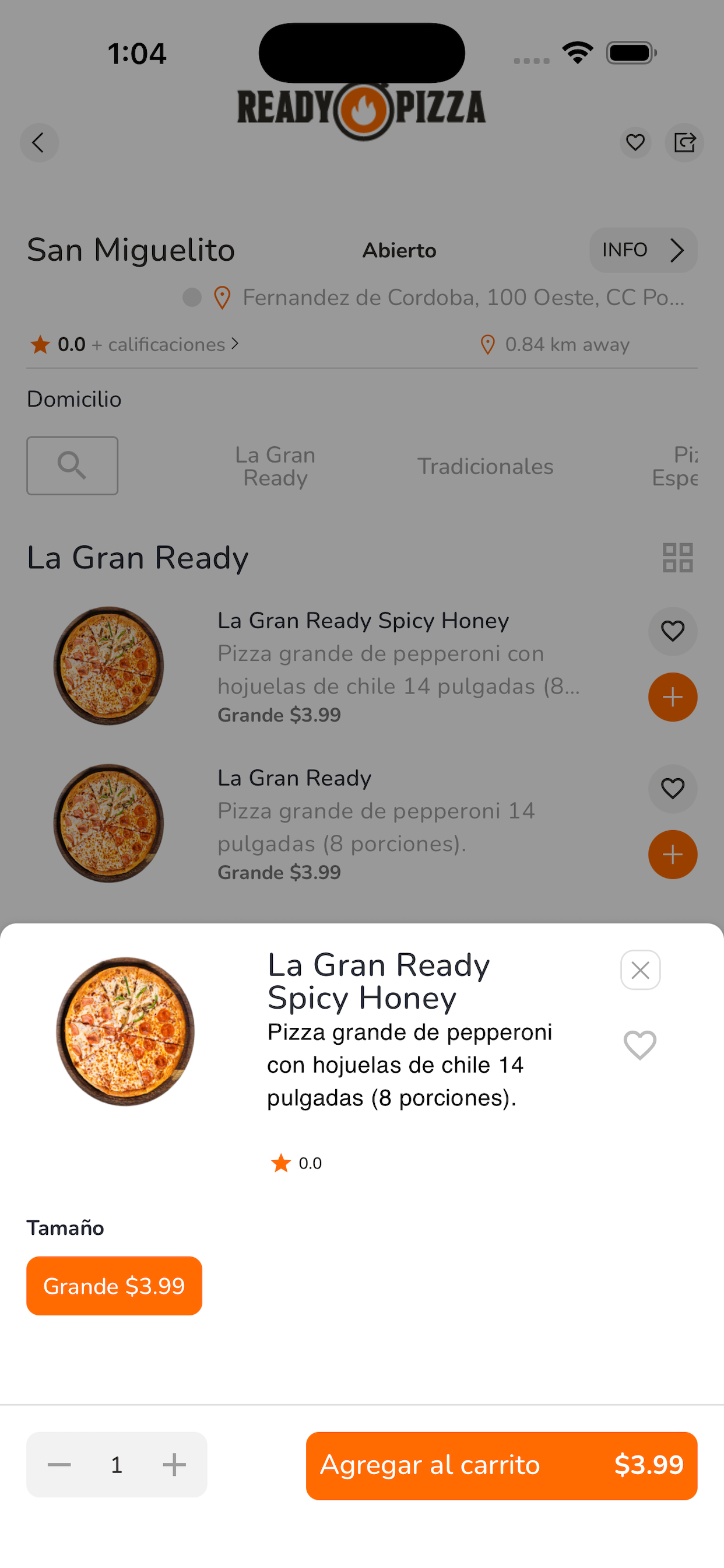 Ready Pizza