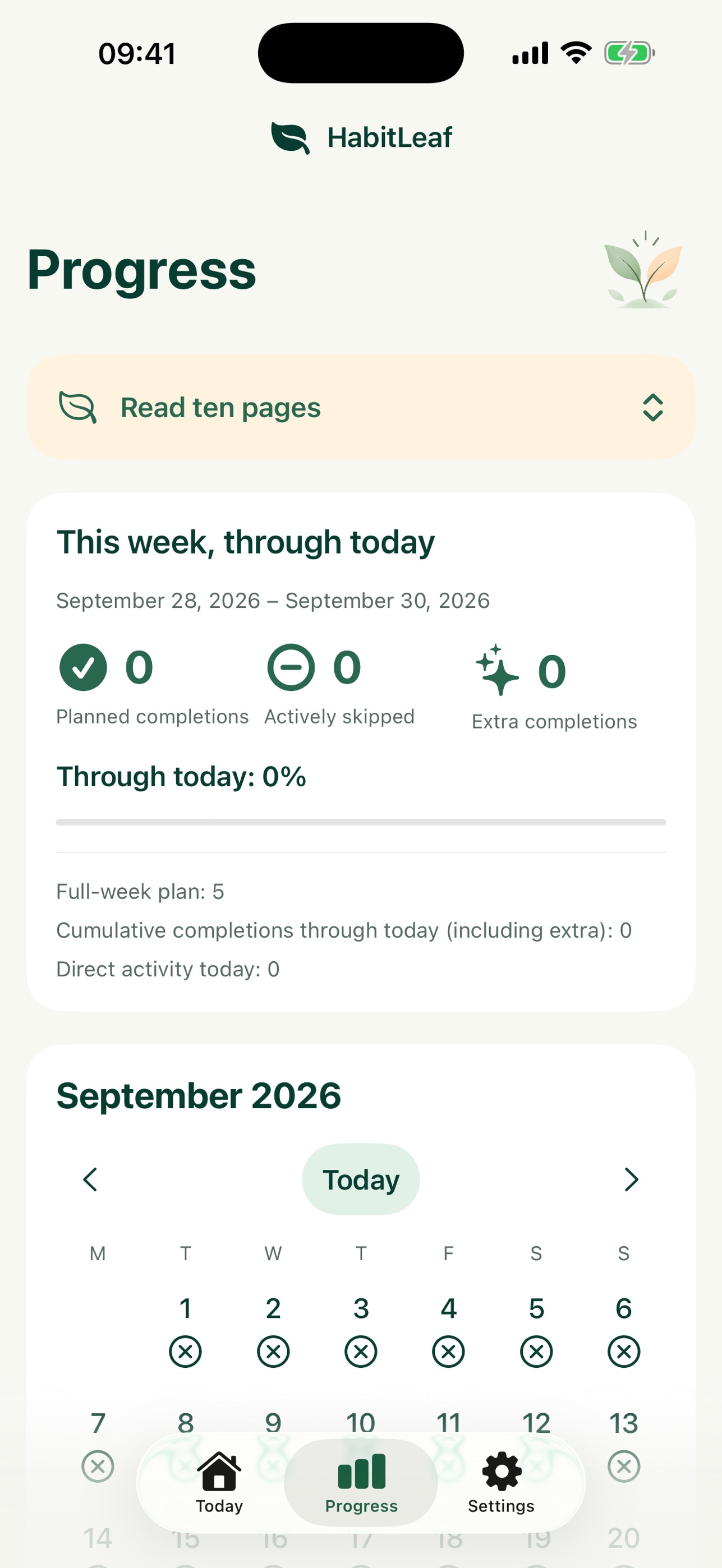 Screenshot 2 of HabitLeaf: Gentle Daily Steps