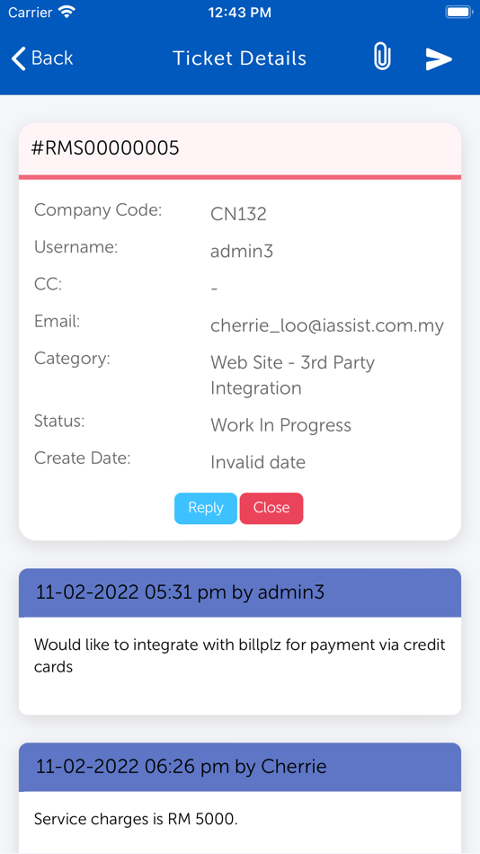 #9. AssistPortal (iOS) Av: IAssist (M) Sdn Bhd