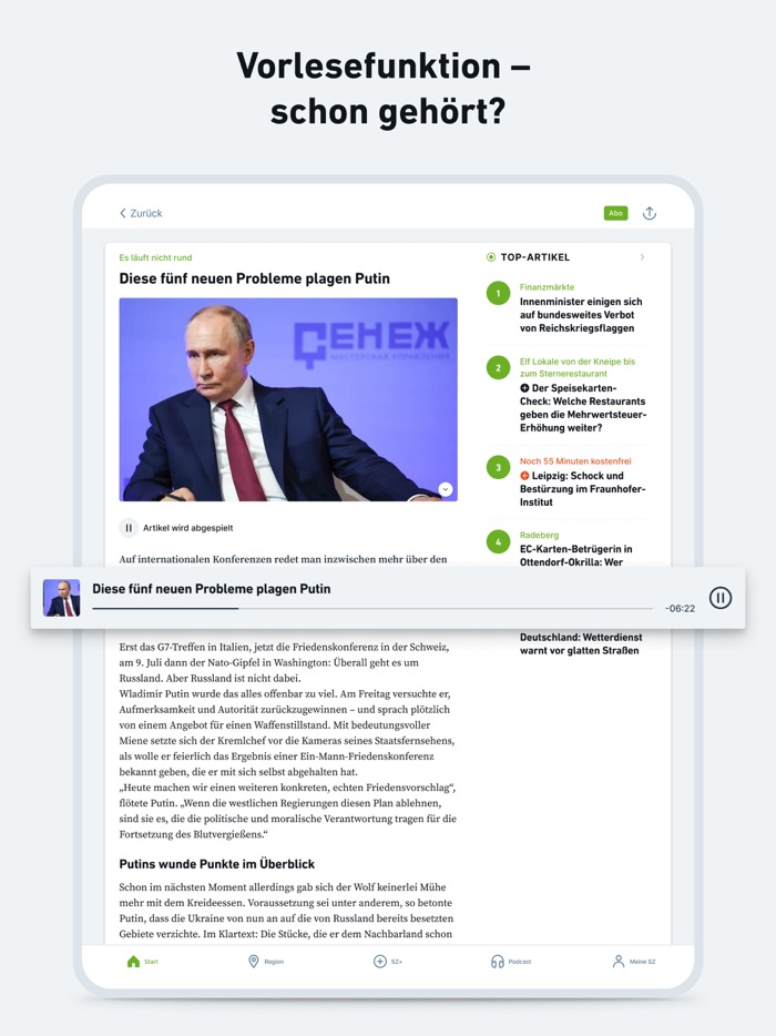 SZ - Nachrichten und Podcast