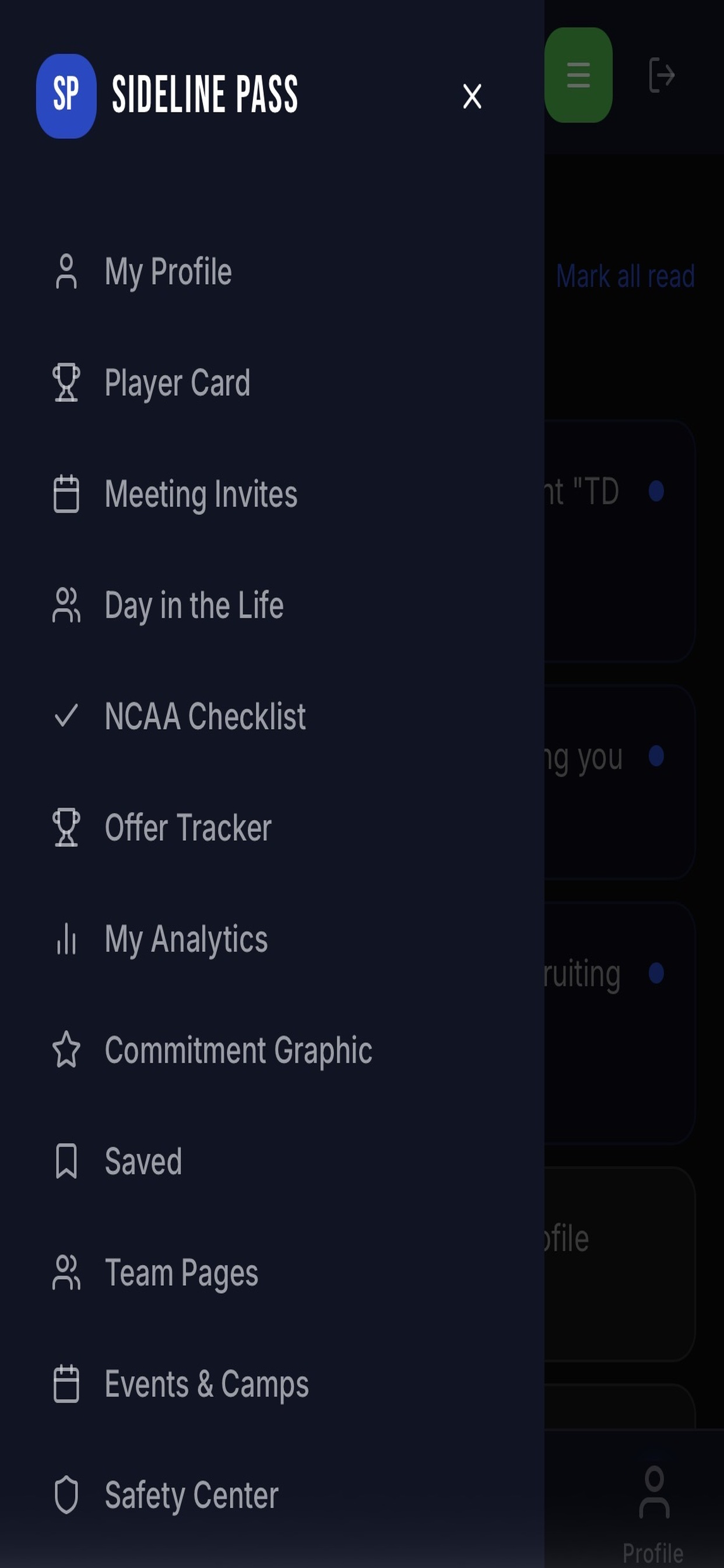 Sideline Pass screenshot 2