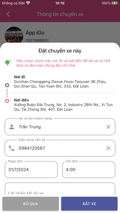 iGO Đặt xe Screenshot