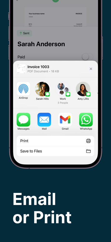 Invoice Maker Tofu & Estimates screenshot 2