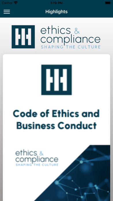 HII Ethics & Compliance Screenshot