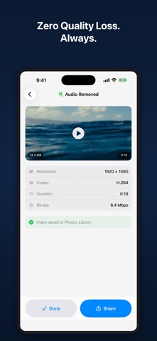 Mute Video & Extract Audio screenshot