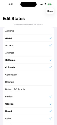 VisitedStates Screenshot 3 of 6