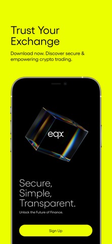 EQX: Buy, Sell Crypto Securely iPhone screenshot