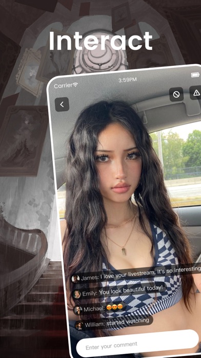 Omit: Interact & Connect, Chat Screenshot