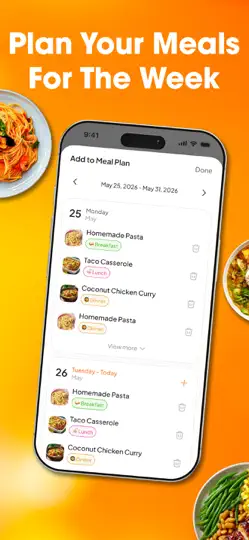 Скриншот Appetio: Meal Planner, Recipes на iPhone 1