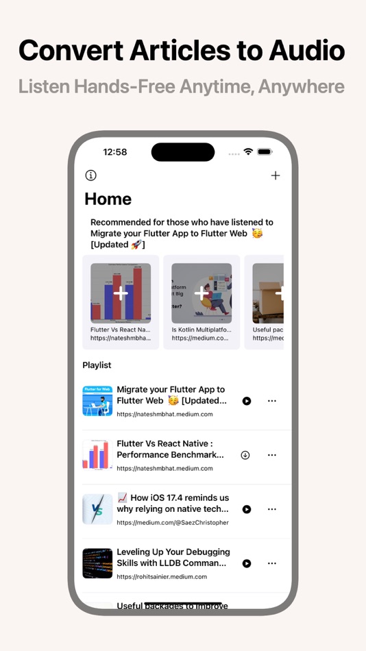 #1. Audiblog - Read Articles Aloud (iOS) 게시자: yudai hirose