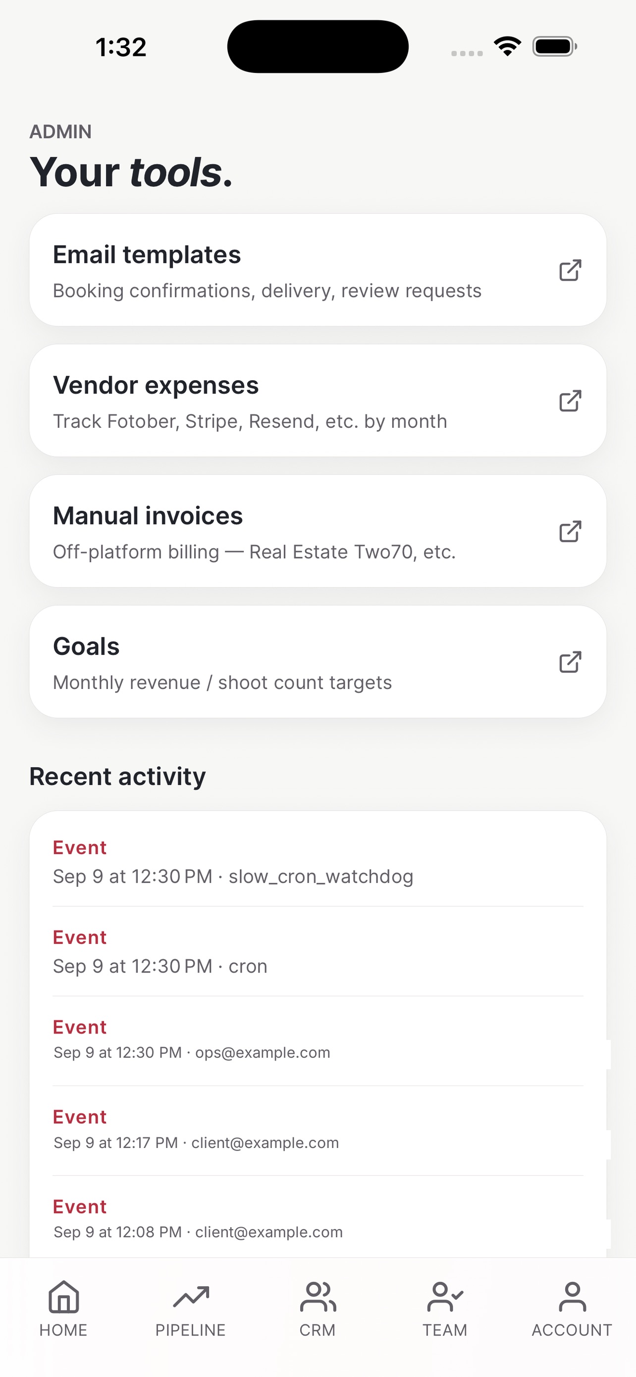 Screenshot 1 of Booked. Sold.