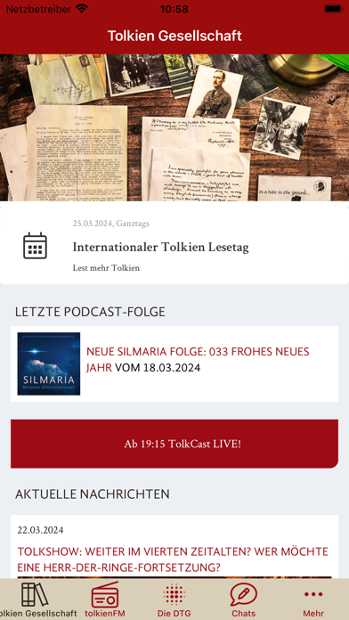 Tolkien Gesellschaft Screenshot