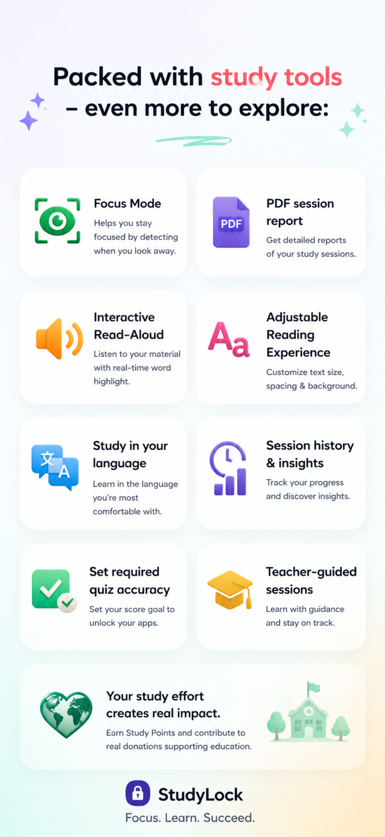 StudyLock: Block Distractions