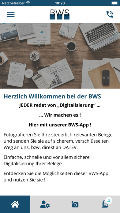 BWS-Steuer-Digital Screenshot