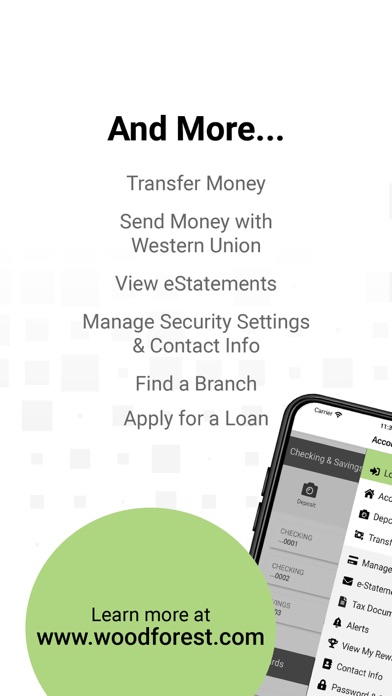 Woodforest Mobile Banking Screenshot 8 of 8