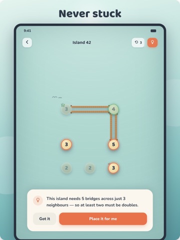 Bridges: Calm Island Puzzle iPad screenshot