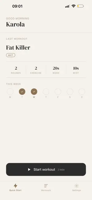 Interva – Interval Timer screenshot 1