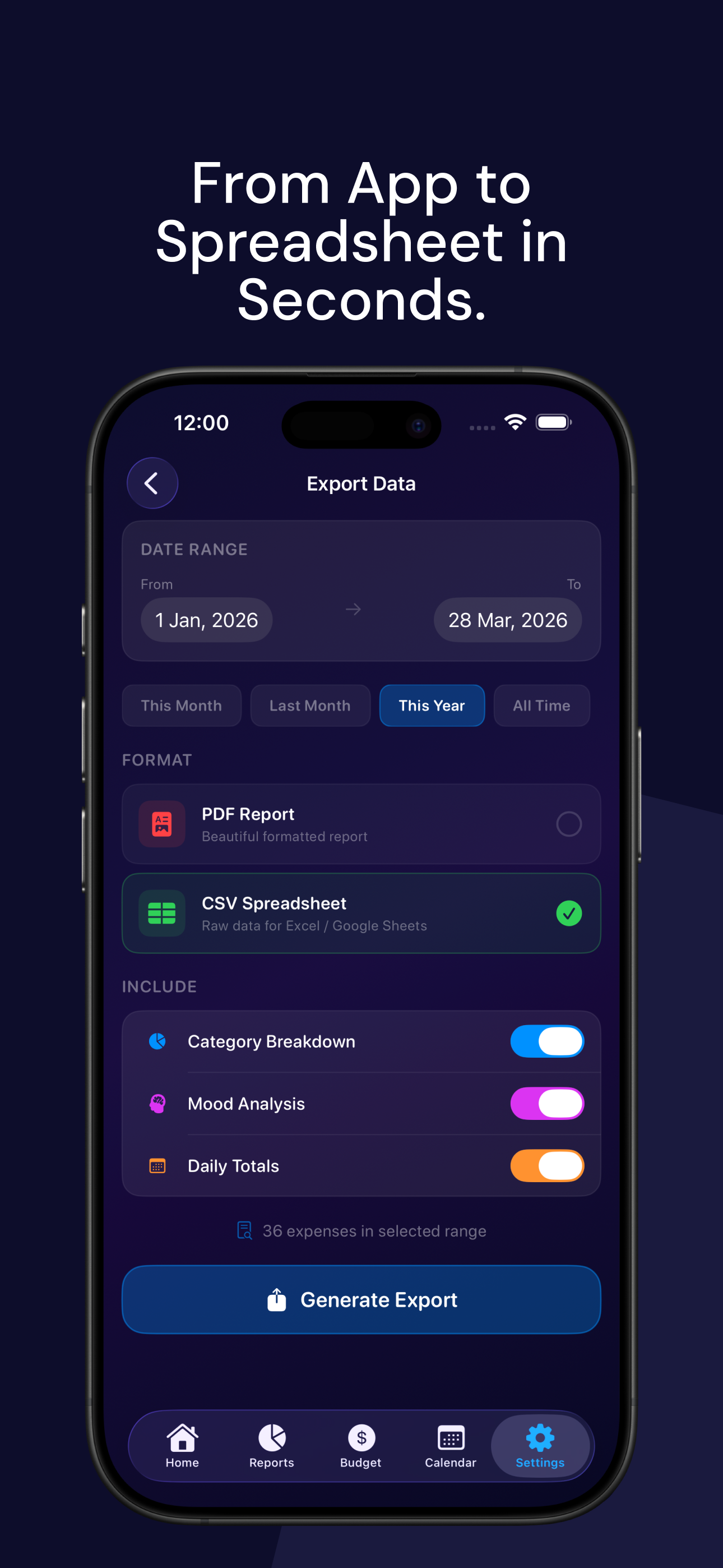 MoodSpend: Expense & Budget