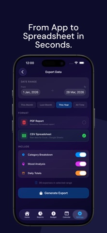 MoodSpend: Expense & Budget iPhone screenshot