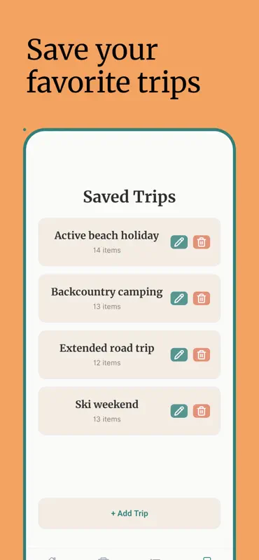 Trip Packing List Manager screenshot 4 of 5