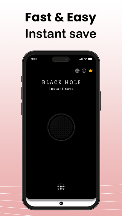 Blackhole Instant Save Screenshot