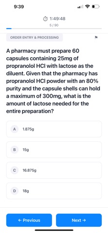 Pharmacy Tech Exam Prep Screenshot 5 of 10