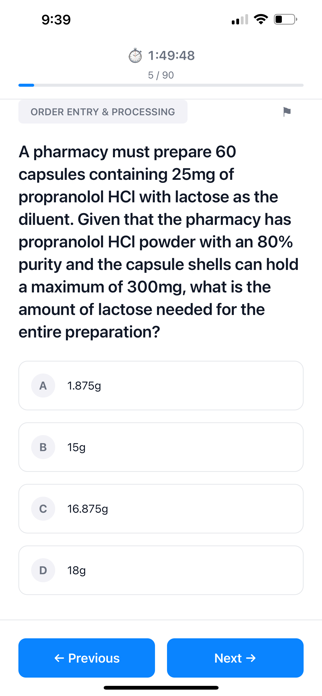 Pharmacy Tech Exam Prep Screenshot 5 of 10