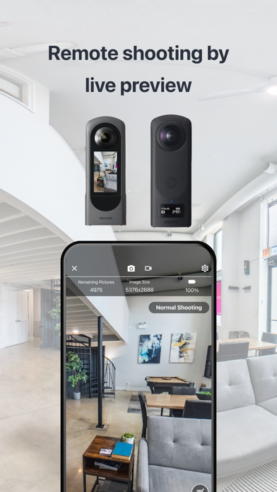 RICOH360:THETA Capture App Screenshot