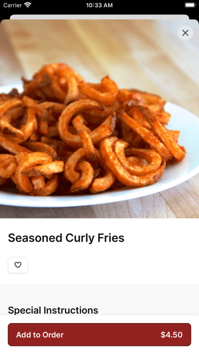 Rosie's Corner Takeout iPhone screenshot 4 - Food & Drink app