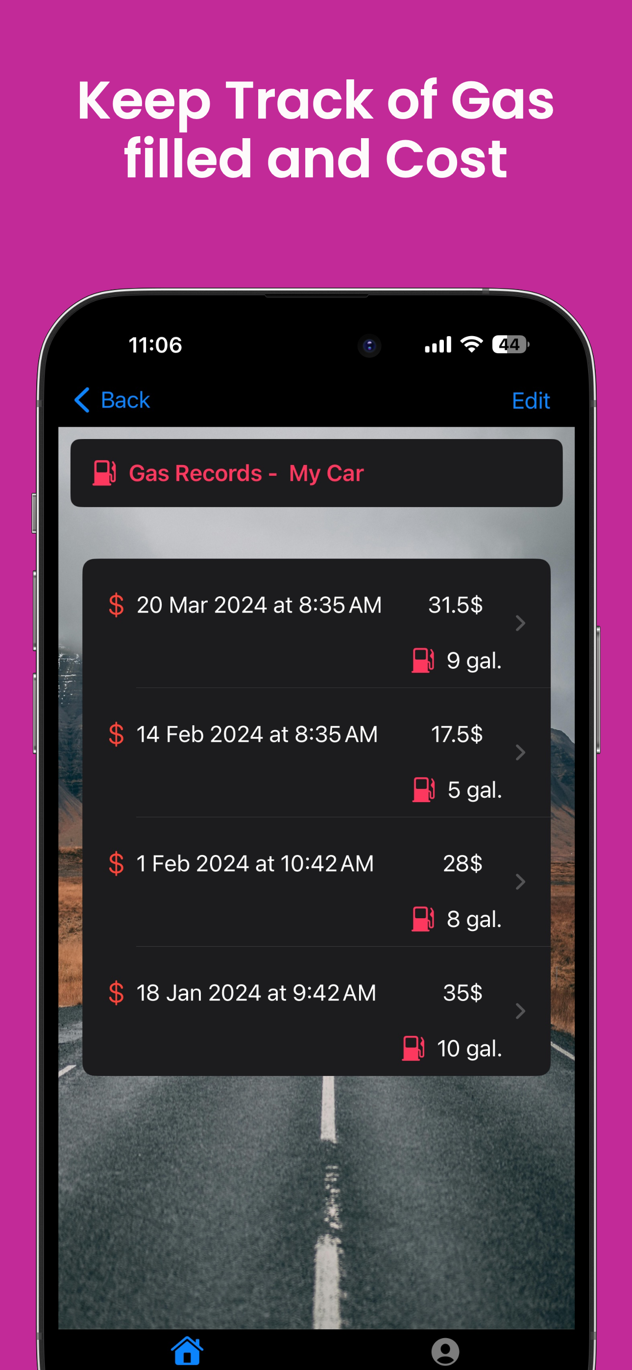 Car Log Diary