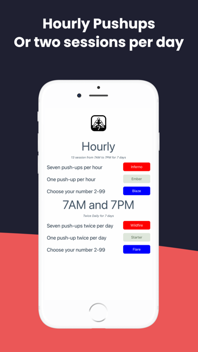 Seven Day Push-up Challenge Screenshot
