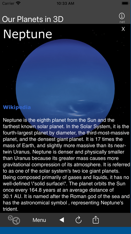 #5. Our Planets in 3D (iOS) 由: Kai Bruchmann