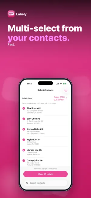 Labely: Address Labels screenshot 2
