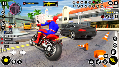 Super Hero Bike Stunts 3D Game Screenshot