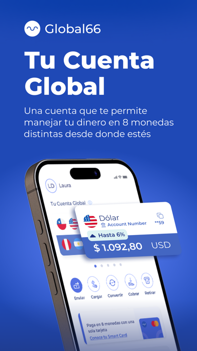 Screenshot #1 pour Global66: paga, envía y más