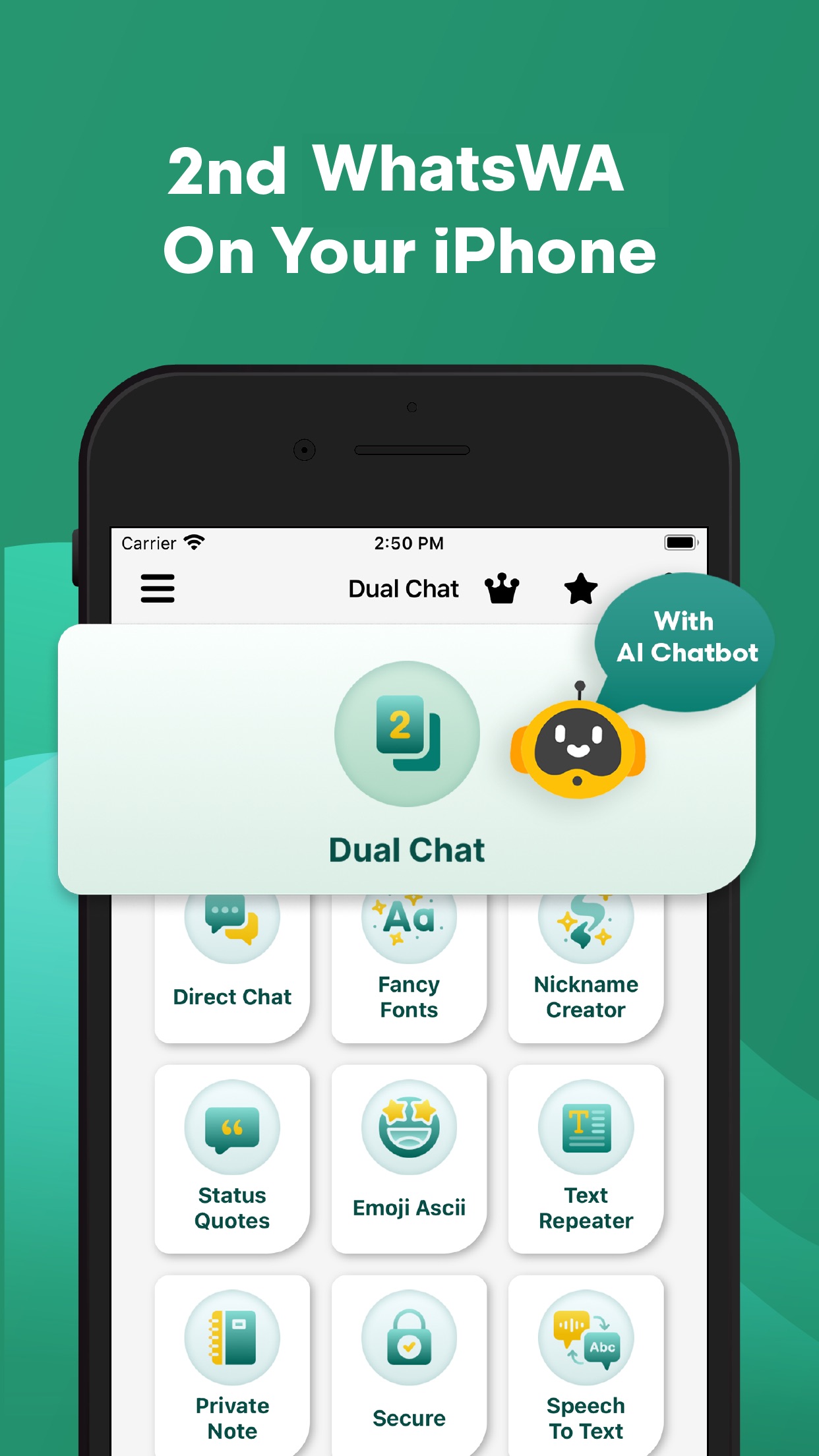 Screenshot 1 of Dual WA: Whats Web Messenger