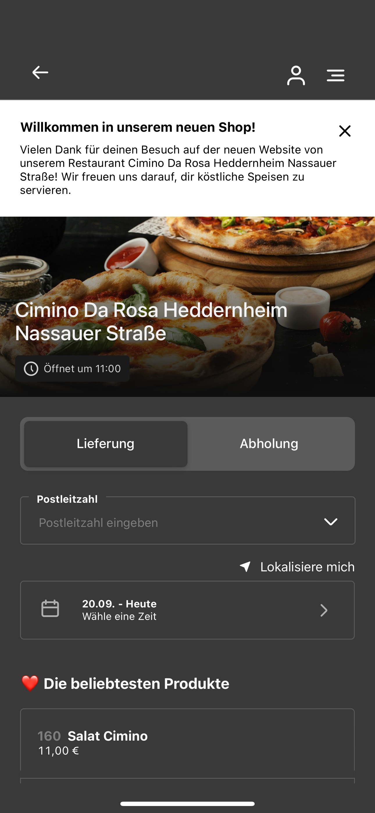 Pizzeria Cimino Bestellapp