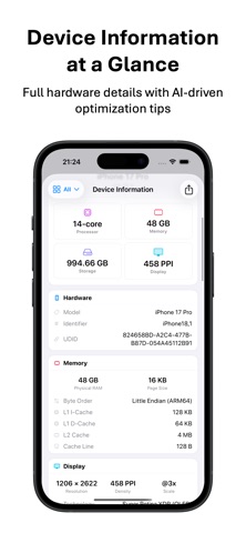 StatBoard - SysInfo & Tools iPhone screenshot