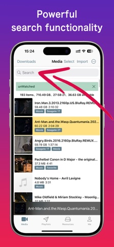 Media Pro · Video Player iPhone screenshot