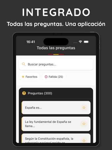CCSE Nacionalidad Española iPad screenshot
