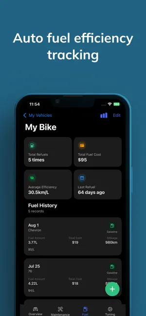 JustGarage - Car & Bike Logs screenshot 4