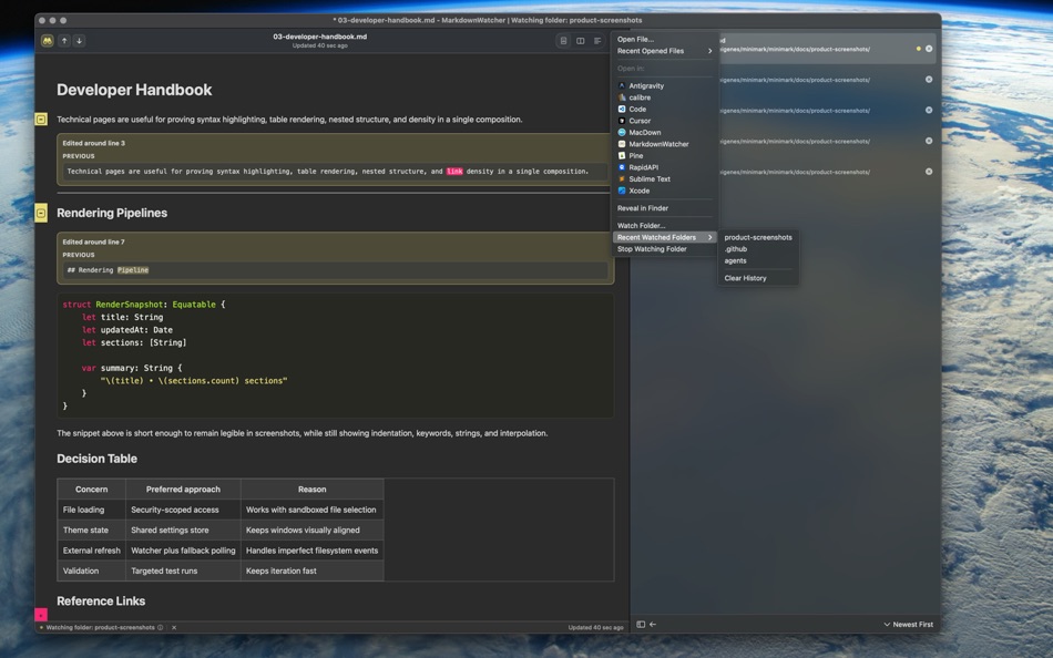 #6. MarkdownObserver (macOS) 作者: LARS POHLMANN