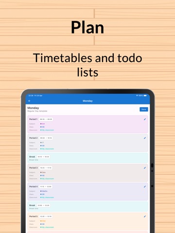 Classroom Planner: Teacher iPad screenshot