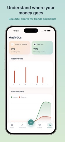 SmartFlousi: Budget Planner iPhone screenshot