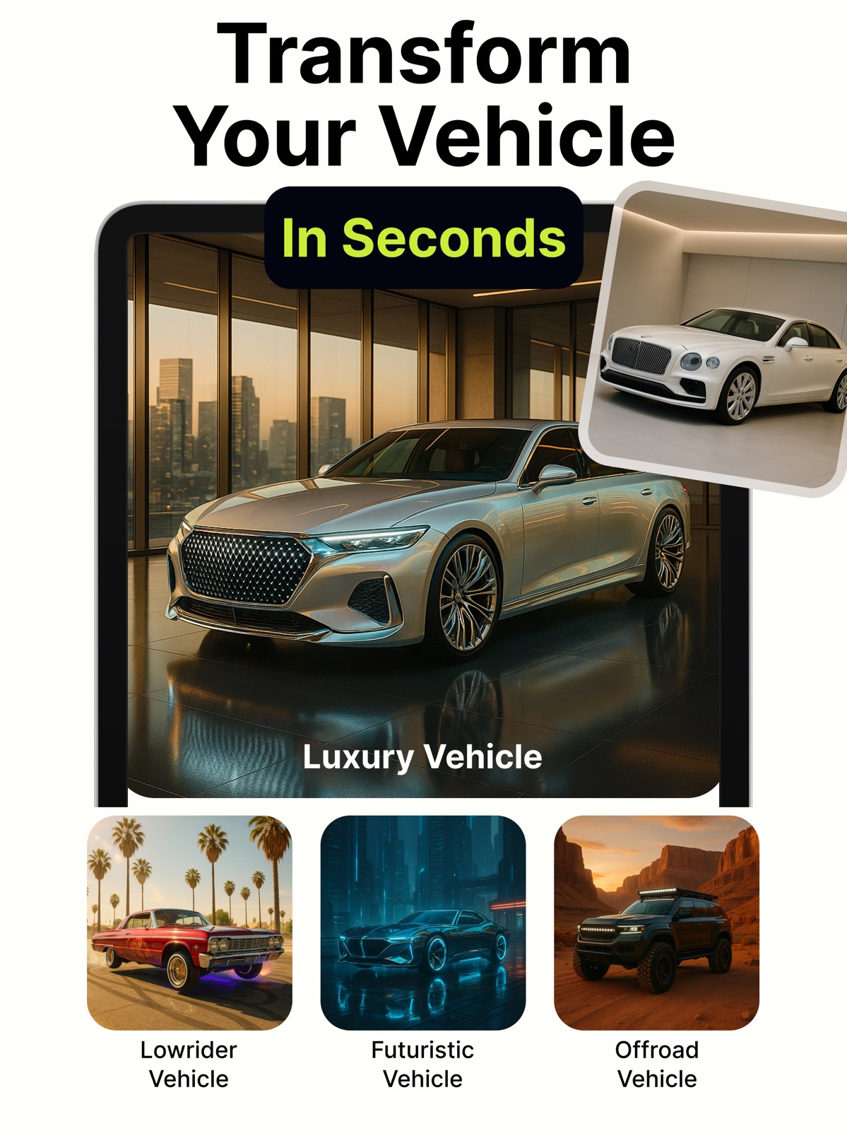 AI Car Designer Modify & Tune ipad screenshot 4